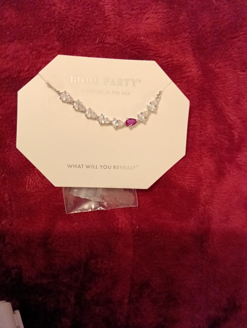Bomb Party "Suddenly In Love"  Cluster Necklace NWT